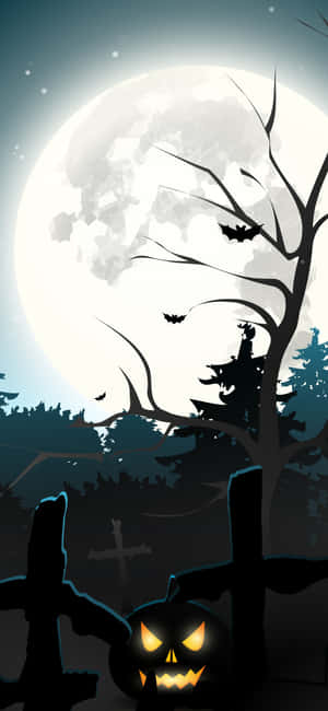 Halloween Pumpkini Phone Wallpaper Wallpaper