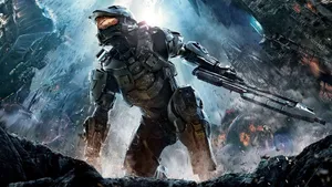 Halo Master Chief Fighting Stance Wallpaper