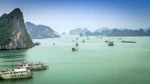 Halong Bay A Cruising Destination Wallpaper