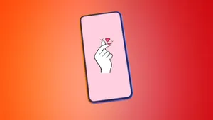 Hand Heart Phone Wallpaper