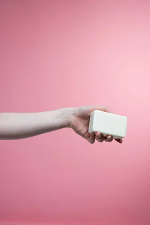 Hand White Soap Wallpaper