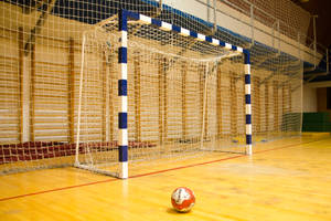 Handball Blue White Net Wallpaper