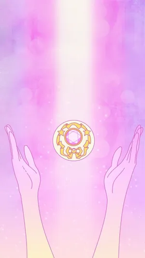Hands Reaching For A Jewel Sailor Moon Iphone Wallpaper