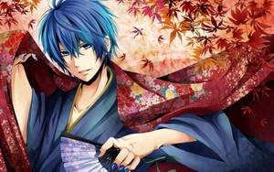 Handsome Anime Boy Kaito Kimono Wallpaper