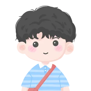 Handsome Boy Cartoon Wearing Blue Shirt Wallpaper