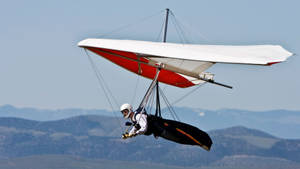 Hang Gliding High Air Mountains Wallpaper