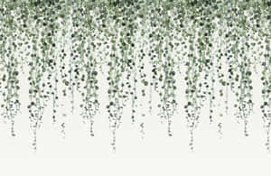 Hanging Green Vines Background Wallpaper