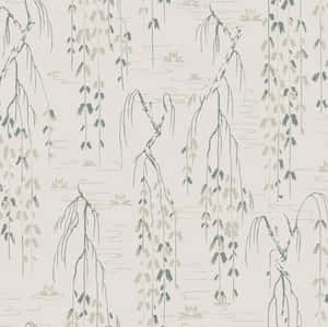 Hanging Leaves And Branches Digital Art Wallpaper