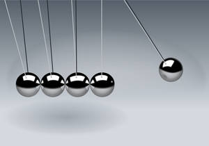 Hanging Silver Balls Wallpaper