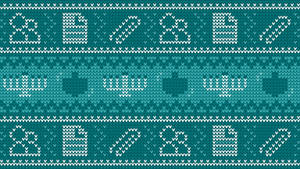 Hanukkah Sweater Pattern Art Wallpaper