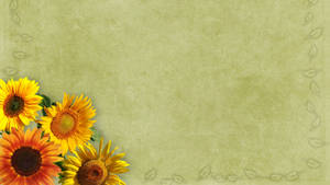 Happy Birthday Sunflowers Note Wallpaper