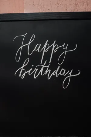 Happy Birthday Text Background Wallpaper