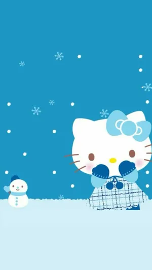 Happy Christmas With Hello Kitty!' Wallpaper