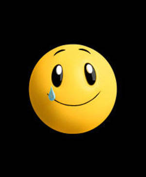 Happy Crying Emoticon Love Iphone Wallpaper