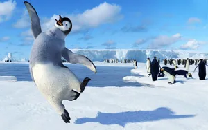 Happy Face Happy Feet Wallpaper