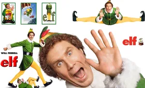 “happy Holidays From Buddy The Elf” Wallpaper