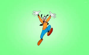 Happy Jumping Goofy Wallpaper