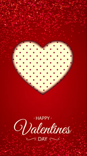 Happy Valentine's Day Background With Heart Wallpaper