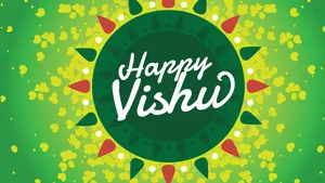 Happy Vishu Festive Background Wallpaper