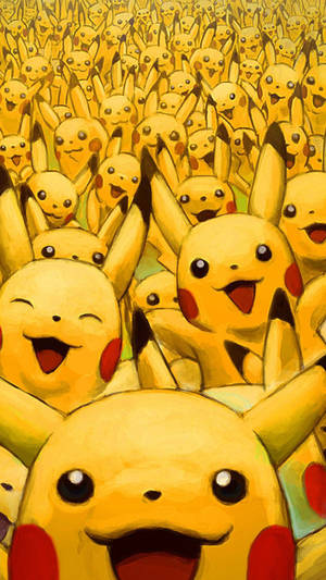 Happy Wild Pikachu Iphone Wallpaper