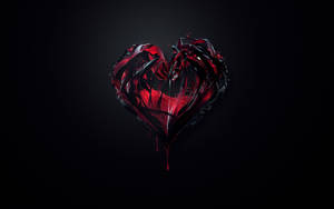 Hardcore Broken Heart Digital Art Wallpaper