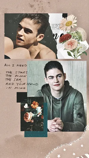Hardin Scott Aesthetic Poster And Famous Lines Wallpaper