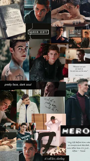 Hardin Scott In Aesthetic Template Wallpaper