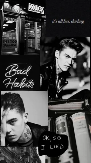 Hardin Scott In Trendy Collage Wallpaper