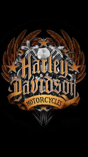 Harley Davidson Calligraphy Art Wallpaper
