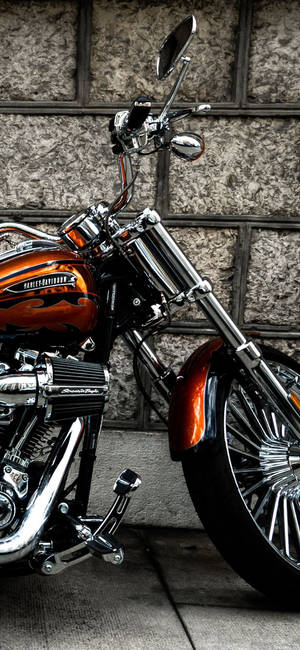 Harley Davison Chrome Bikes Iphone Wallpaper