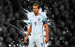 Harry Kane In No. 9 Jersey Wallpaper