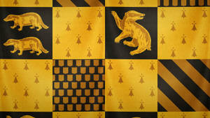 Harry Potter Houses Hufflepuff Flag Wallpaper