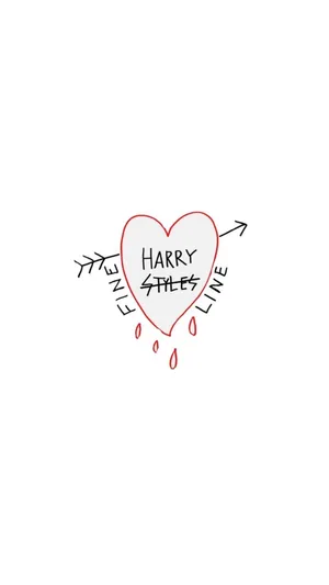 Harry Styles Fine Line Heart Arrow Wallpaper