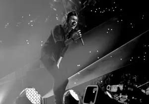 Harry Styles In Black And White Wallpaper