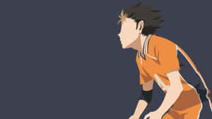 Haruichi Kageyama Uses A Haikyuu Themed Laptop Wallpaper