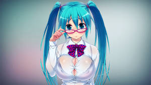 Hatsune Miku Girls Boobs Art Wallpaper