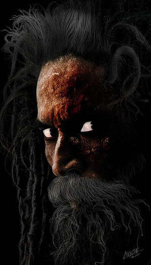 Haunting Aghori Glaring Artwork Wallpaper