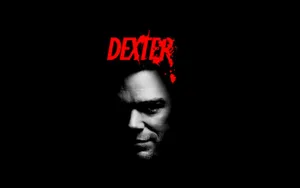 Haunting Dexter Morgan In Black And White Wallpaper