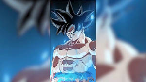 Hazy Topless Ultra Instinct Goku Wallpaper