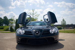 Hd Mercedes Benz Four Headlights Wallpaper