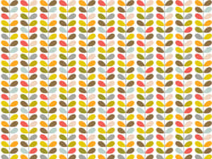 Hd Pattern Multi-colored Leaves Wallpaper