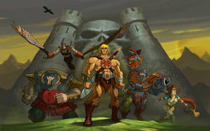 He-man And The Masters Of The Universe Defending Castle Grayskull Wallpaper