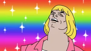 He-man Singing The Rainbow Wallpaper