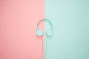 Headphone Pastel Pink Aesthetic Computer Wallpaper