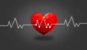 Healthy Heartbeat Graphic Wallpaper
