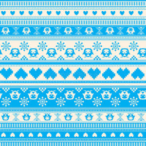 Heart And Snowflake Sweater Design Wallpaper