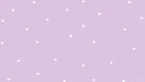 Heart Pattern Pastel Purple Tumblr Wallpaper