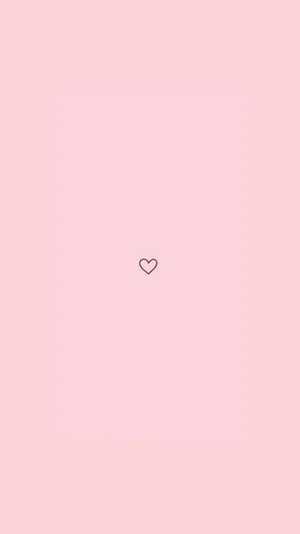 Heart Plain Pink Wallpaper