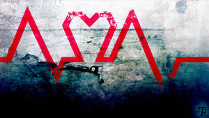 Heartbeat Abstract Grunge Wallpaper