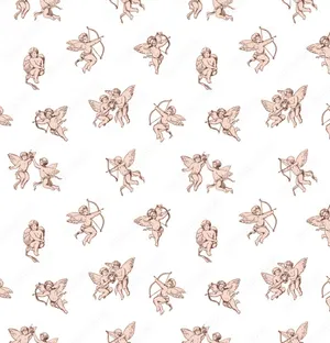 Heavenly Vintage Angel Wallpaper